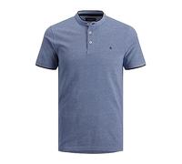 Jack & Jones Paulos Mao Short Sleeve Polo Bleu S Homme