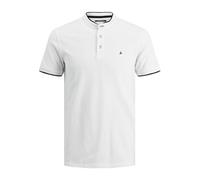 Jack & Jones Jjepaulos Mao Polo SS Noos Homme Polo, Blanc, L