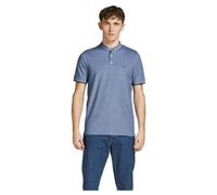 Jack & Jones Paulos Mao Short Sleeve Polo Bleu L Homme