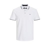 JACK & JONES Jjepaulos Polo Ss Noos Homme Polo, Blanc, XL