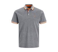 JACK & JONES Jjepaulos Polo Ss Noos Homme Polo, Blazer Bleu Marine - Détails : Fluo, L