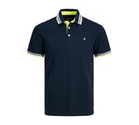 JACK & JONES Jjepaulos Polo Ss Noos Homme Polo, Bleu-foncé-3, M