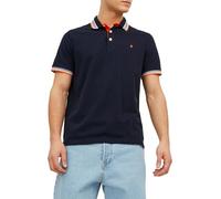 JACK & JONES Jjepaulos Polo Ss Noos Homme T-shirt, Noir - Gris - Orange, S