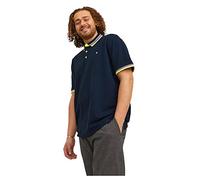 Polo Standard Fit Polo Manches courtes Bleu Marine en coton Beau Bleu foncé XXXL