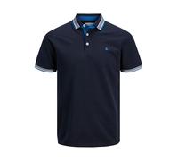 JACK & JONES Jjepaulos Polo Ss Noos Pls Homme Polo, Sky Captain / Détail : Fluo, 4XL Grande taille
