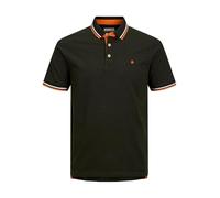 JACK & JONES Polo pour Homme Coupe + ajustée JJEPAULOS Uni Short en Coton piqué Grande Taille Eté, Couleurs:Vert, Size:5XL