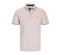 Jack & Jones Polo Jjepaulos SS Noos pour homme Rose clair, Bleu marine, Blanc Taille L
