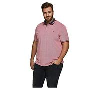 JACK & JONES Jjepaulos Polo Ss Noos Ps Homme Polo, Rio Red/Detail:ps, XXL
