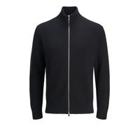 JACK & JONES Jjeperfect Cardigan zippé en Tricot pour Homme, Noir, XL