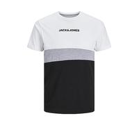 Jack & Jones Jjereid Blocking Thé SS Noos T-Shirt, Blanc, XXL Homme