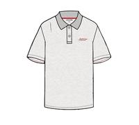 JACK & JONES Jjerik Polo SS, Blanc-Gris, S Homme