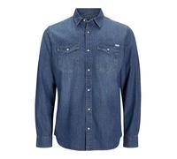 JACK & JONES Jjesheridan Shirt L/s, Chemise en jean Homme, Bleu (Medium Blue Denim Fit:Slim), Medium