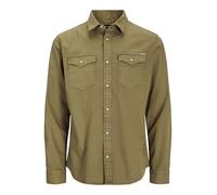 Jack & Jones Jjesheridan Shirt L/S Noos, Chemise pour des Hommes, Forest Night, M
