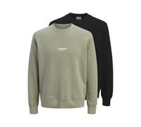 JACK & JONES Jjesoho Lot de 2 Sweat-Shirts à col Rond pour Homme, Vétiver, XL