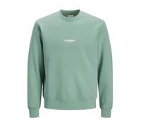 Jack & Jones Sweat-shirt JJESOHO Homme Col rond Coupe décontractée Bleu minéral XL