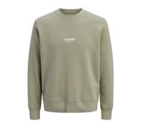 JACK & JONES JJESOHO Sweat-Shirt à col Rond pour Homme Coupe décontractée, Vétiver, S