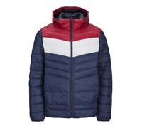JACK & JONES Jjesprint Noos Sweat à Capuche Veste Tampon, Navy Blazer/Detail:White/True Red Blocking, XXL Homme