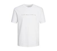 Jack & Jones Junior T-Shirt 'STAR' noir / blanc, Taille 128