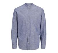 JACK & JONES Jjesummer Band Ls Sn T-Shirt Chemise à Manches Longues, Bleu Jeans Clair, XXL Hommes