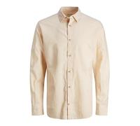 JACK & JONES Jjesummer Linen T-Shirt Ls Sn, Abricot Ice, M