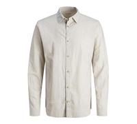 JACK & JONES Jjesummer Linen T-Shirt Ls Sn Chemise à Manches Longues, Vaisselle, XL Homme