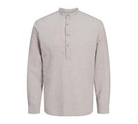 JACK & JONES JJESUMMER LS SN T-Shirt Demi-Placket, Vaisselle, L