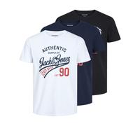 JACK&JONES JJETHAN TEE SS CREW NECK 3PK MP NOOS Coupe classique