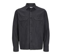 JACK & JONES Jjetravis Ls Noos T-Shirt Chemise à Manches Longues, Jean Noir, M Hommes