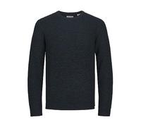 JACK & JONES Jjewilliam Knit Crew Neck Sn Pull en Tricot, Blazer Bleu Marine/détail : Twist, L Homme