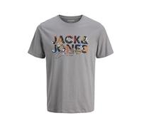 Jack & Jones Jjgeplas T-Shirt SS Crew Neck, Ultimate Grey, XS