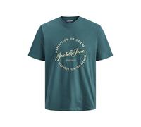 JACK & JONES Jjgrayson T-Shirt SS Crew Neck Pls - Grande Taille, Atlantic Deep, 5XL
