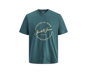 JACK & JONES Jjgrayson T-Shirt SS Crew Neck Pls - Grande Taille, Atlantic Deep, 5XL