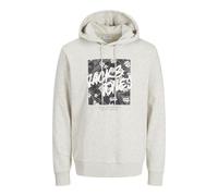 JACK & JONES Sweat à Capuche Sweat à Capuche Logo White Melange S White Melange S
