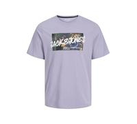 Jack & Jones Jjhawaii Shape Tee SS Crew Neck, Languid Lavender, M