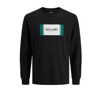 JACK & JONES Jjhayato T-Shirt Ls Crew Neck BTS, Noir, S