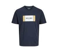 JACK & JONES Jjhayato Tee SS Crew Neck BTS, Sky Captain, S