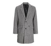 JACK & JONES Jjhays Wool Blend Coat Manteau, Joint Marron/détail : Houndstooth, M Homme