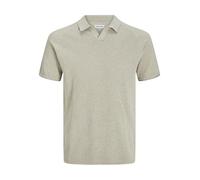JACK & JONES Jjhill Knit Split Neck, Farine d'avoine, XS Homme