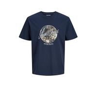 JACK & JONES Jjhonolulu Shape Tee SS Crew Neck, Blazer Bleu Marine., XXL