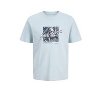 JACK & JONES Jjhonolulu Shape Tee SS Crew Neck, Bleu céleste, XS