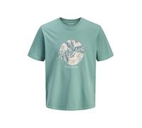 JACK & JONES Jjhonolulu Shape Tee SS Crew Neck, Bleu minéral., XS