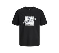 JACK & JONES Jjhonolulu Shape Tee SS Crew Neck Pls, Noir, 5XL Hommes