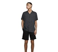JACK & JONES Jjibowie Jjshorts Solid Sa Sts Homme Shorts, Noir, S