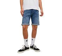 JACK & JONES Jjichris Jjwood Ge 710 Sn Short Jean, Bleu Denim, s Homme