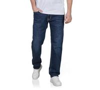 JACK & JONES JJICLARK Pantalon en jean stretch long pour homme Coupe droite Denim Bleu Noir Taille 30 31 32 33 34 36 38, 33W / 34L