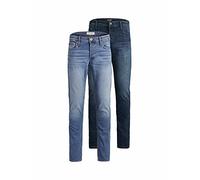 JACK & JONES JJIGLENN Jjoriginal AM 812/815 2PK MP Jeans, Blue Denim, 30W x 30L Homme