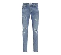 JACK & JONES JJIGLENN Jjoriginal CB 052 Jean Slim fit pour Homme, Bleu Denim, 32W / 34L