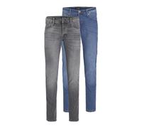 JACK & JONES Jjiglenn Jjoriginal Sq 223/Sq 349 2Pk MP, Bleu Denim, 32W x 32L (Lot de 2) Hommes