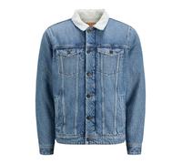 Jack & Jones Sherpa Sq 024 Sn Denim Jacket Bleu L Homme