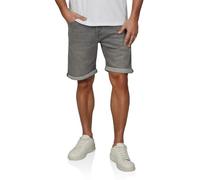 JACK & JONES JJIRICK Short en jean stretch pour homme - Coupe droite - Bermuda d'été - Denim - Couleur unie - Noir et bleu - Tailles S, M, L, XL, XXL, Grey Denim (12281169), XL